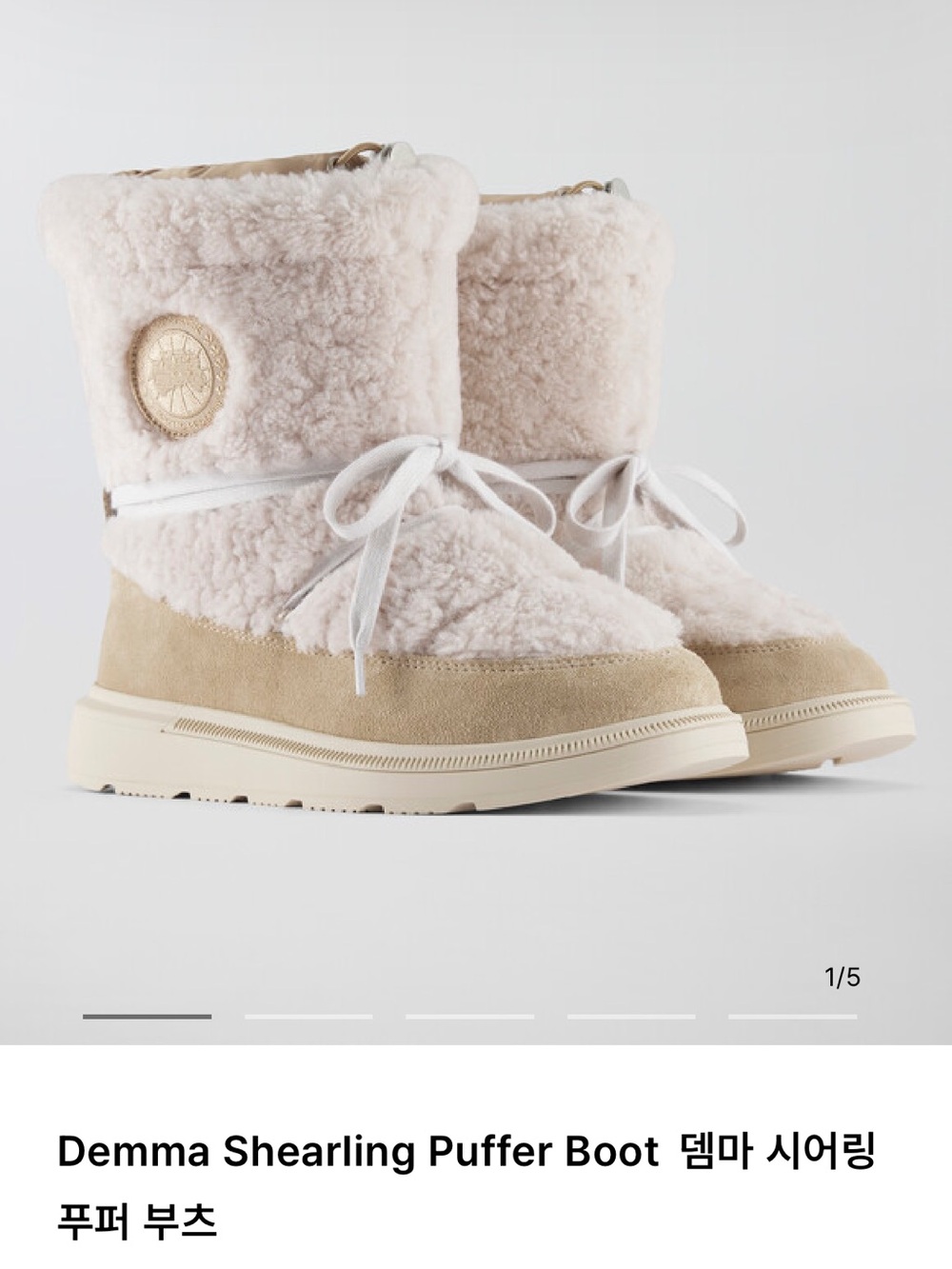 Canada Goose Woman Demma Shearling Puffer Boots